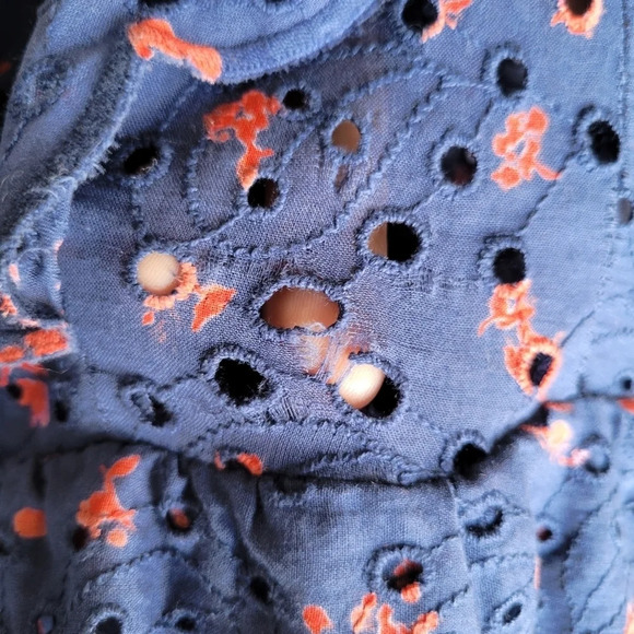 Urban Outfitters Uma Eyelet Ruffle Midi Dress Women's‎ 4 Cottagecore Romantic - Picture 14 of 14